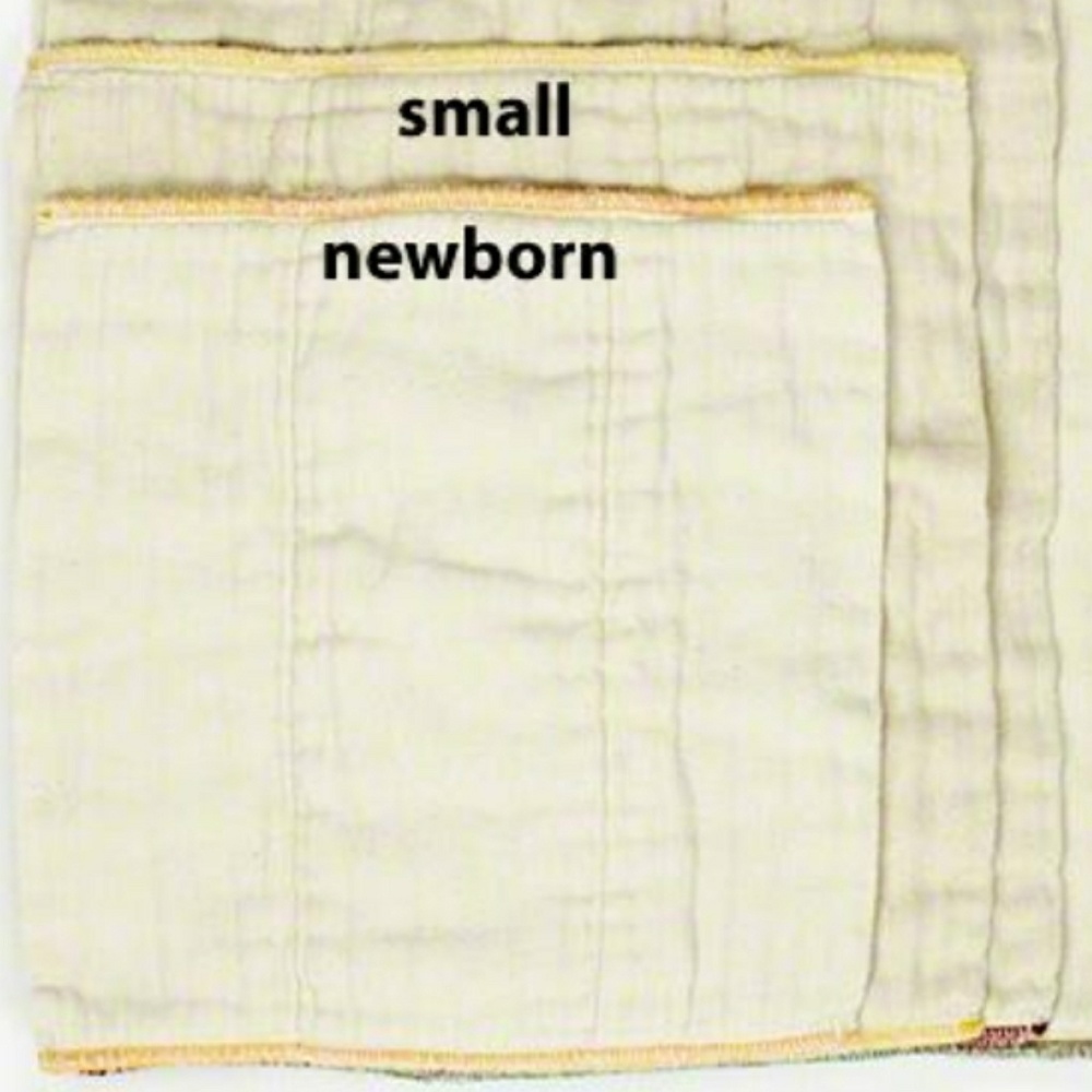 12 Small Cloth-eez organic prefold diaper